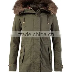 Faux Fur Hooded Parka Jacket thumbnail-1