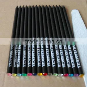 Black Wooden Pencil With Stone thumbnail-1