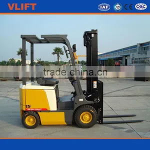1.5 Ton Electric Battery Forklift Truck Lifting Height 4m With Full Free Mast thumbnail-1