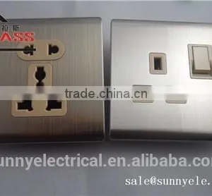Yemen Electric Light Brushed Stainless Wall Switch and Socket thumbnail-3