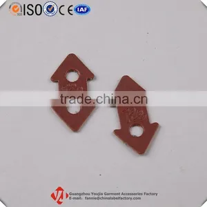 Custom Shape Fashion Design Embossed Logo Trademark Leather Cord Stopper thumbnail-1