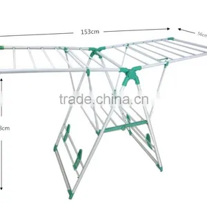 Stainless Steel Ground Foldable Clothes Drying Rack Stand thumbnail-1