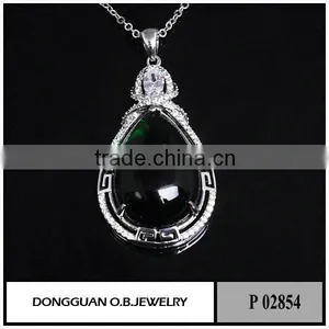 The Newest Brass Jade Pendant/factory Price Jewelry Pendant thumbnail-3