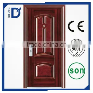 Cheap Front Steel Apartment Building Entrance Door thumbnail-4