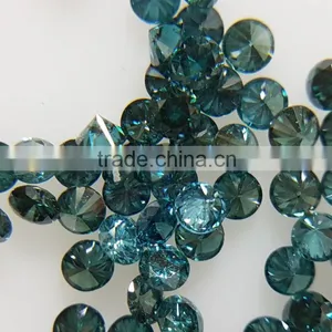Natural Loose Blue Diamond Lot 1-1.2mm Brilliant Cut Round Fancy Color thumbnail-3