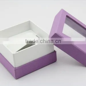 Handmade High Quality Watch Box With Pvc Clear Window thumbnail-2