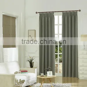 Foam Coated 4 Pass 100% Polyester Jacquard Weave Blackout Functional Curtain Fabric thumbnail-2