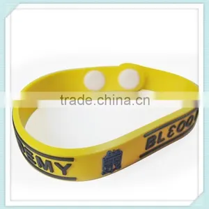 Fashion Bracelet Custom Adjustable Rubber Band Bracelet Maker thumbnail-1