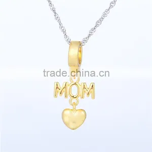 S166 Globalwin Diy Jewelry Fashion Silver 925 European Heart Pendant Charms For Mother thumbnail-3