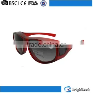 2016 Novelty New Style Customized Unisex Red Frame Double Lenses Bifocal Polarized Sports Reading Sunglasses thumbnail-2