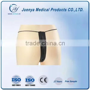 Black Disposable Spa T-shape Pants Disposable T-back, Thong Bikini thumbnail-3