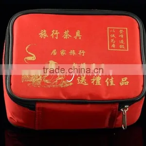 Hand Painted Chrysanthemum Flower Portable Travel Tea Set thumbnail-2