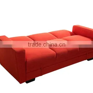 Factory Direct Modern Design High Quality Chesterfield Sofa Cum Bed/ Red Fabric Sofa Bed thumbnail-4