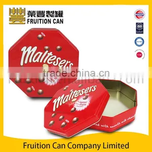 Octagonal Gift Tin Can Metal Tin Box Use Cookie Tin Coffee Tin Tea Tin thumbnail-1