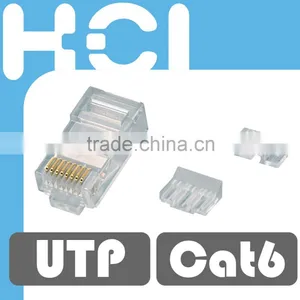 Taiwan Supplier EZ-RJ45 8P8C Cat6 UTP Modular Plug With Separator and Insert thumbnail-1
