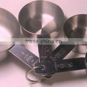 4 Pcs 60ml 80ml 125ml 250ml Stainless Steel Measuring Cup thumbnail-3