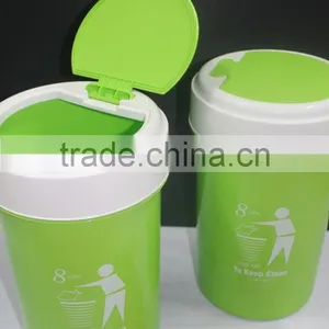 Colourful Open Top 8 Liter Plastic Dustbin. Suitable to be Used as Office Dustbin, Toilet Dustbin, Sanitary Dustbin thumbnail-5