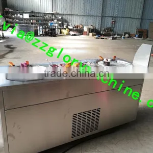 Double Pan Fried Ice Cream Roll Machine/fried Ice Cream Machine thumbnail-5