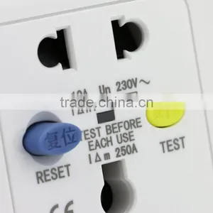 Safety Wall Outlets 220v 10a Automatic Circuit Breaker European Socket Outlet thumbnail-5