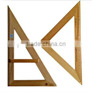 Wood Square Set Triangular Ruler thumbnail-1