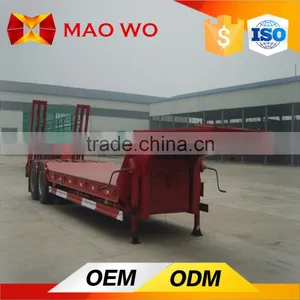 Tri-axle Lowbed Truck Trailer for Containers thumbnail-3