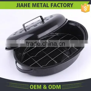 Higher Cooking Temperature Enamel Home Roaster Pan thumbnail-4