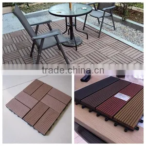 Wood Plastic Composite Terrace/ Plastic Garden Tile DIY Decking With Certificate CE ,ISO ,SGS thumbnail-6