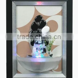 Wall-mounted Water Fountain With Led Light for Home Decoration thumbnail-2