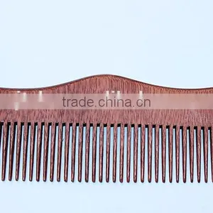 Ortable Anti-static Health Care Hair Silky Peach Wooden Comb thumbnail-1