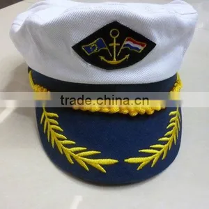 Promotional White Captain Hats In YiWu thumbnail-3