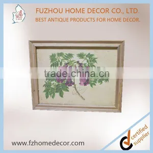 Classical Linen Printing Wall Wooden Picture Frame With High Quanlity thumbnail-1