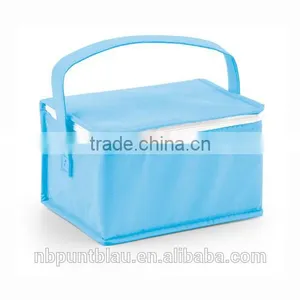 6 Cans Non-woven Foldable Cooler Bag With Handle for Promtional thumbnail-6