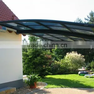 New Garden Alu-design Frame pc Roof Carport With Arched Roof thumbnail-1