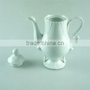 Cheap Ceramic White Tukish Style Tea Pot for Whole Sale thumbnail-2
