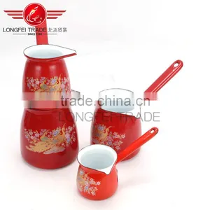 9-12CM Hot Sellia Large Number of Wholesale Enamel Coffee Pot thumbnail-2