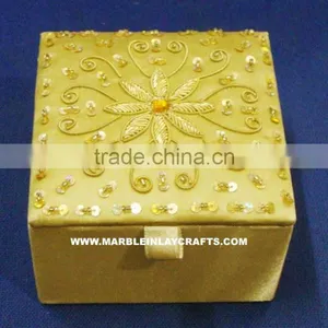 Zari Embroidery Decorative Box thumbnail-1