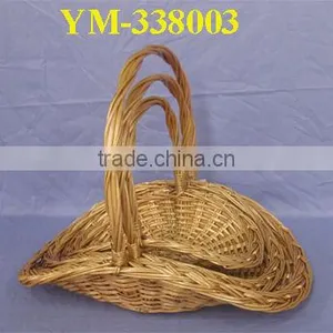 Wicker Gift Basket for Flowers thumbnail-1