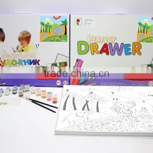 2015 Горячая продажа детских игрушек для DIY. DIY Цифровой холст для детского цифрового рисования thumbnail-1