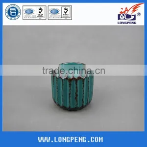 Home Decorative Table Top Elegant Blue Ceramic Tealight Candle Holders Wholesale thumbnail-1
