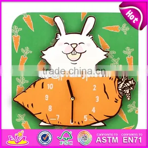 2017 New Design Clock Shape Children Wooden Puzzles W14K014 thumbnail-1