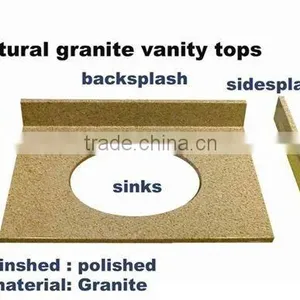 Desert Gold Granite Vanity Top thumbnail-1