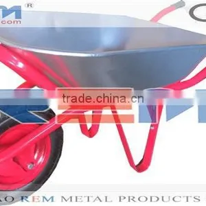 Construction Wheelbarrow With Hot Sale Galvanized Tray thumbnail-1