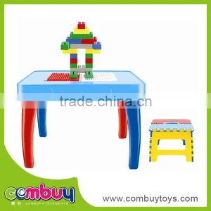 Wholesale Assembly Multi Function Building Blocks Children Table and Chair Set Toy thumbnail-1