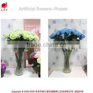 Newest Design Bouquet Wedding Real Touch Silk Artificial Flower Rose thumbnail-2