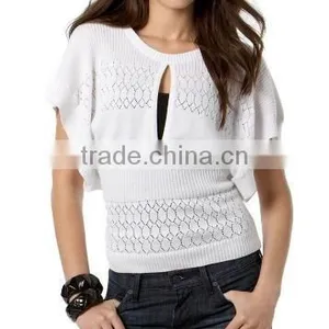 Sell 8KN068 Dolman-Sleeve Sweater With Keyhole thumbnail-1