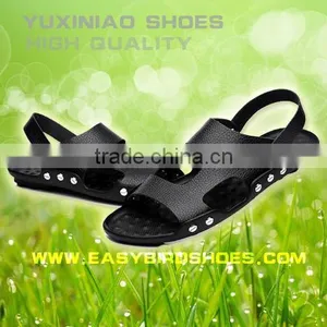 2015 New Model Style Fashion Stylish DIY Cattle Hide Genuine Leather Men Sandals Slippers Shoes, Diy Shoes on the Beach Adults thumbnail-3