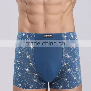 Pretty Printing Men Shorts Bamboo Fiber Material Underwear Sexy Men Boxers thumbnail-1