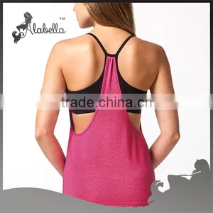 Custom Blank Women Fitness Tank Tops Sport Running Singlet thumbnail-2