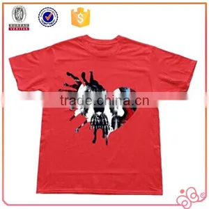 China Wholesale 100% Cotton Fabric Short Tees Custom Print Fit t Shirt O Neck thumbnail-1