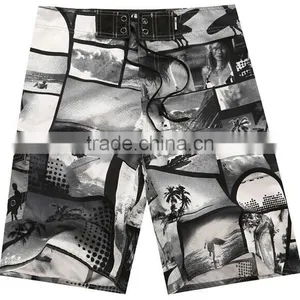 Woven Fabric 100%polyester Basic Beach Shorts Swimwear Beachwear thumbnail-1